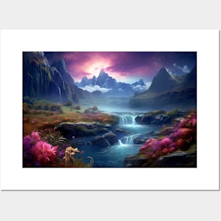 Landscape Magical Dimension Fantastic Planet Surrealist Posters and Art